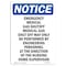 Signmission OSHA Notice Sign, 24" Height, Rigid Plastic, Emergency Medical Gas Shutoff Sign, Portrait OS-NS-P-1824-V-11859 - alternate 1